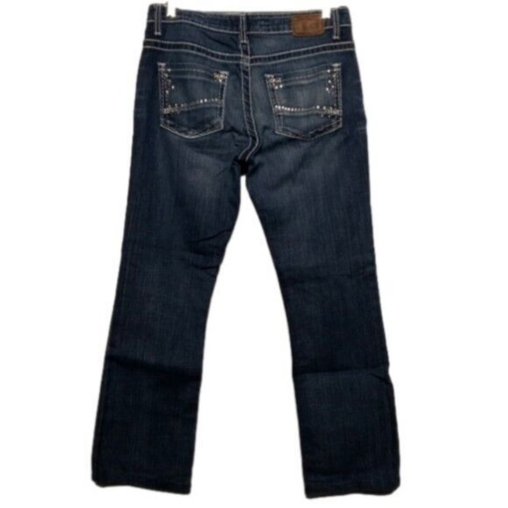 BKE Women's Boot Cut Jeans - Dark Blue